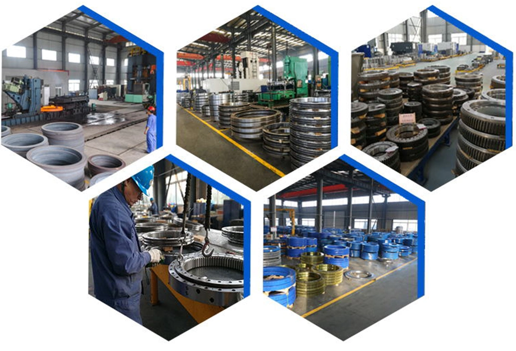 Light Flanged Greased Slewing Ring Bearing for Pedestal Crane