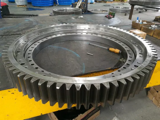 Light Weight Geared Turntable Slewing Ring Bearings USD for Excavator