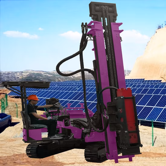 Pile Driving Machine 360degree Rotary Borehole Engineering Machinery Hydraulic Pile Driver