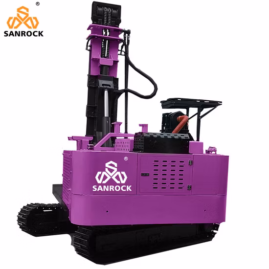 Pile Driving Machine 360degree Rotary Borehole Engineering Machinery Hydraulic Pile Driver