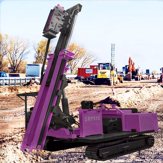 Pile Driving Machine 360degree Rotary Borehole Engineering Machinery Hydraulic Pile Driver